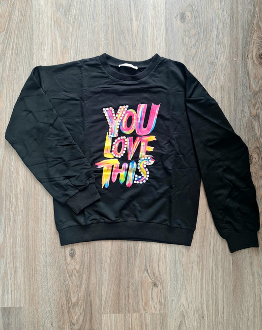 Love This Sweater - Black